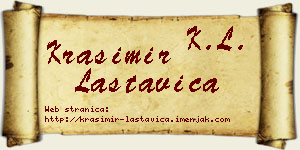 Krasimir Lastavica vizit kartica